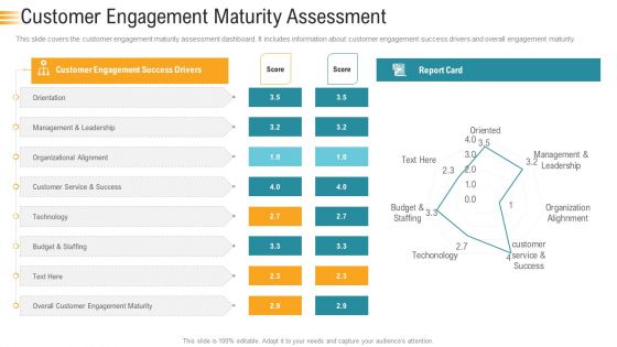 Establishing An Efficient Integrated Marketing Communication Process Customer Engagement Maturity Assessment Sample PDF