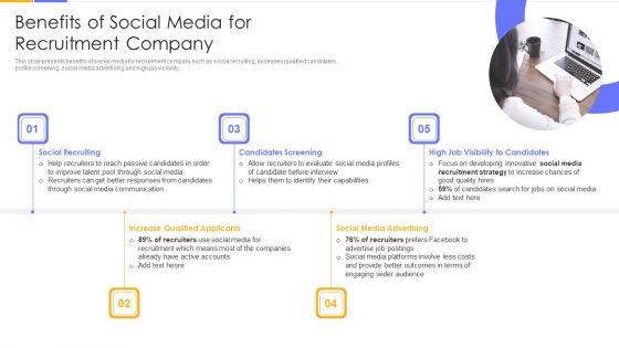 Establishing Social Media Hiring Plan Benefits Of Social Media For Recruitment Company Brochure PDF Establishing Social Media Hiring Plan Benefits Of Social Media For Recruitment Company Brochure PDF