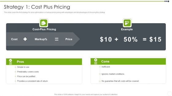 Estimating The Price Strategy 1 Cost Plus Pricing Information PDF