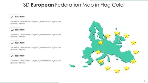 European Federation Map Flag Color Ppt PowerPoint Presentation Complete Deck With Slides