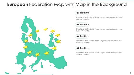 European Federation Map Flag Color Ppt PowerPoint Presentation Complete Deck With Slides
