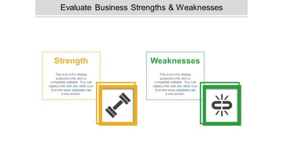 Evaluate Business Strengths And Weaknesses Ppt PowerPoint Presentation Infographics Files