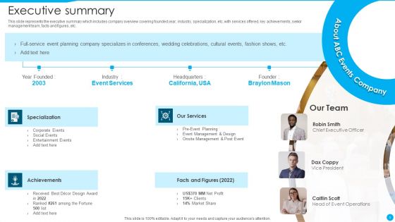 Event Management Firm Overview Ppt PowerPoint Presentation Complete Deck With Slides