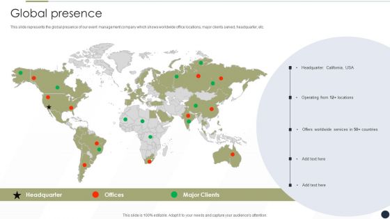 Event Management Services Company Profile Global Presence Microsoft PDF