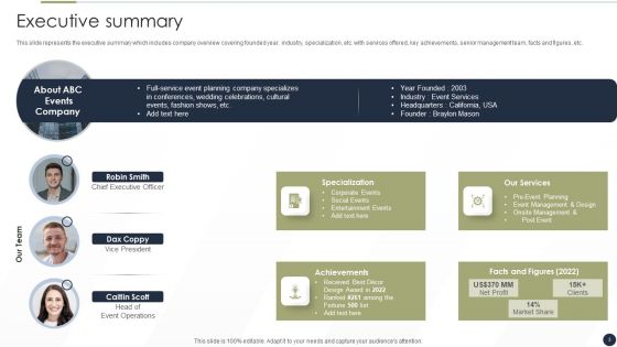Event Management Services Company Profile Ppt PowerPoint Presentation Complete Deck With Slides