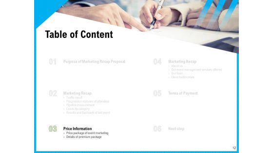 Event Marketing Recap Proposal Ppt PowerPoint Presentation Complete Deck With Slides
