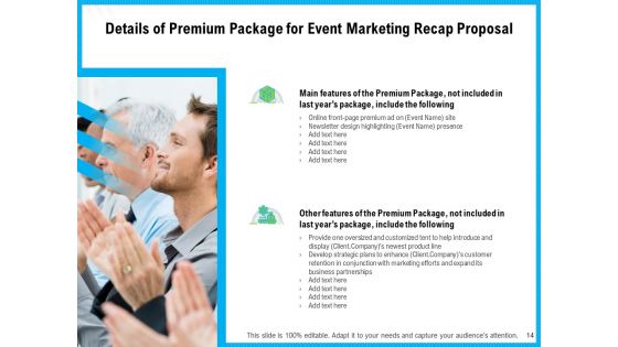 Event Marketing Recap Proposal Ppt PowerPoint Presentation Complete Deck With Slides