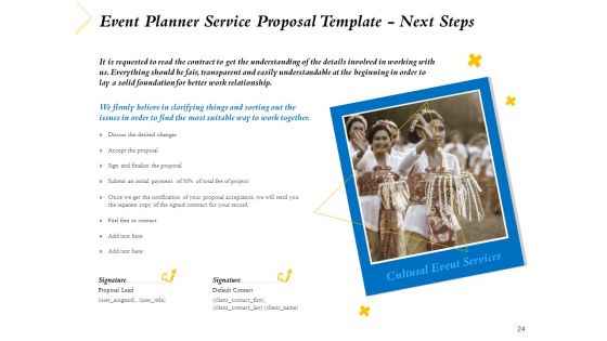 Event Planner Service Proposal Template Ppt PowerPoint Presentation Complete Deck With Slides