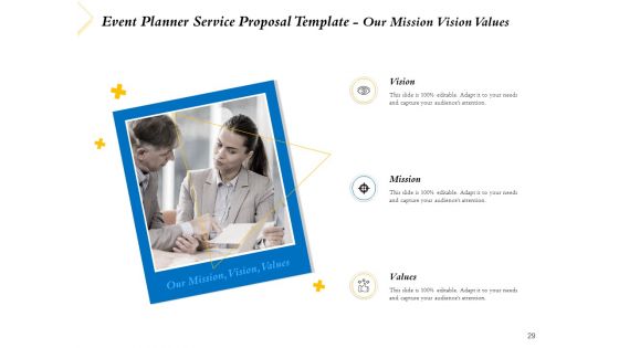 Event Planner Service Proposal Template Ppt PowerPoint Presentation Complete Deck With Slides