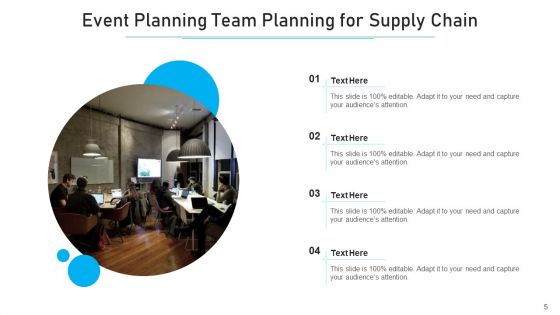 Event Planning Management Supply Chain Rate Quantity Ppt PowerPoint Presentation Complete Deck With Slides
