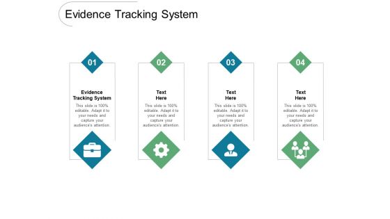 Evidence Tracking System Ppt PowerPoint Presentation Infographics Example Introduction Cpb Pdf