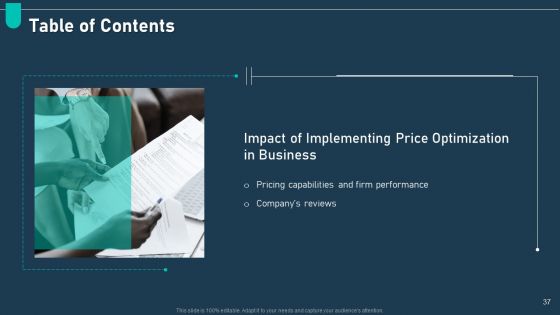 Examining Price Optimization In Organization Complete Deck