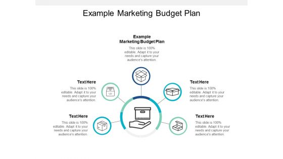 Example Marketing Budget Plan Ppt PowerPoint Presentation Summary Smartart Cpb