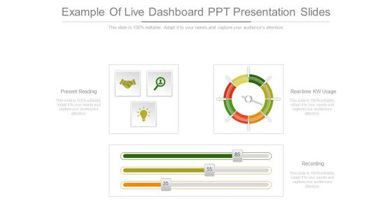 Example Of Live Dashboard Ppt Presentation Slides Example Of Live Dashboard Ppt Presentation Slides