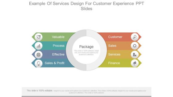 Example Of Services Design For Customer Experience Ppt Slides