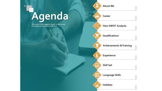 Example Presentation About Myself Interview PPT Ppt PowerPoint Presentation Complete Deck With Slides