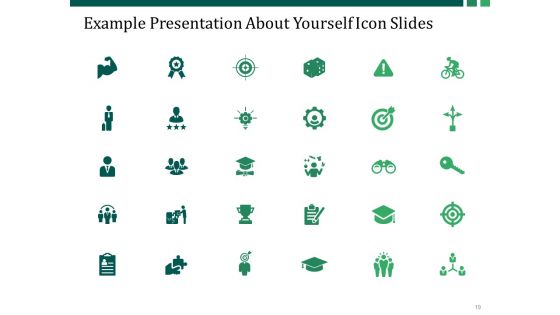 Example Presentation About Yourself Ppt PowerPoint Presentation Complete Deck With Slides