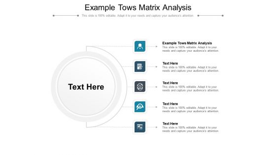 Example Tows Matrix Analysis Ppt PowerPoint Presentation Model Examples Cpb Pdf
