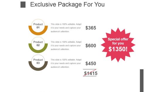 Exclusive Package For You Ppt PowerPoint Presentation Pictures Format
