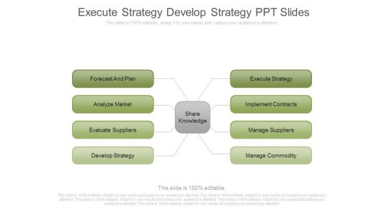 Execute Strategy Develop Strategy Ppt Slides