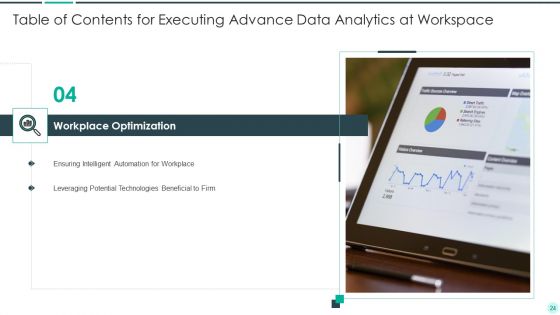 Executing Advance Data Analytics At Workspace Ppt PowerPoint Presentation Complete Deck With Slides