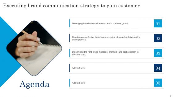 Executing Brand Communication Strategy To Gain Customer Ppt PowerPoint Presentation Complete Deck With Slides