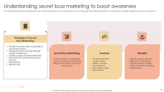 Executing Efficient Buzz Marketing Techniques Ppt PowerPoint Presentation Complete Deck With Slides