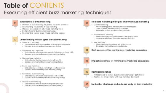 Executing Efficient Buzz Marketing Techniques Ppt PowerPoint Presentation Complete Deck With Slides