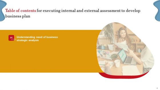 Executing Internal And External Assessment To Develop Business Plan Ppt PowerPoint Presentation Complete Deck With Slides