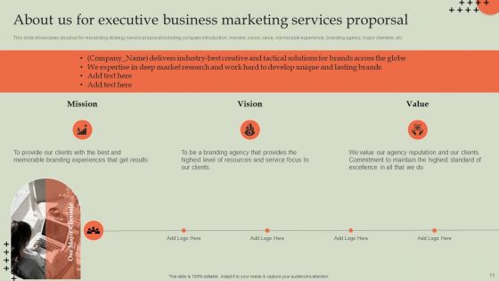 Executive Business Marketing Services Proporsal Ppt PowerPoint Presentation Complete Deck With Slides