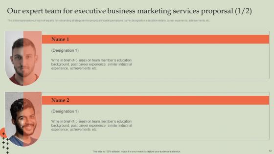 Executive Business Marketing Services Proporsal Ppt PowerPoint Presentation Complete Deck With Slides