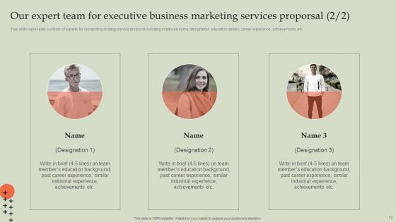 Executive Business Marketing Services Proporsal Ppt PowerPoint Presentation Complete Deck With Slides