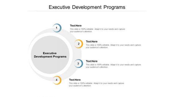 Executive Development Programs Ppt PowerPoint Presentation Gallery Slideshow Cpb