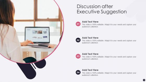 Executive Suggestion Ppt PowerPoint Presentation Complete Deck With Slides