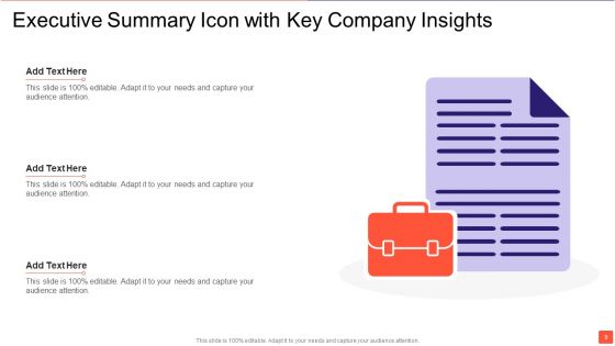 Executive Summary Ppt PowerPoint Presentation Complete With Slides