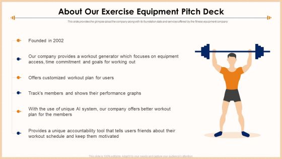 Exercise Equipment Pitch Deck Ppt PowerPoint Presentation Complete Deck With Slides