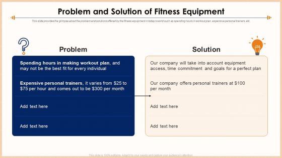Exercise Equipment Problem And Solution Of Fitness Equipment Guidelines PDF