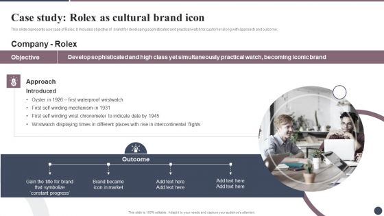 Expanding Target Audience With Cultural Branding Case Study Rolex As Cultural Brand Icon Download PDF