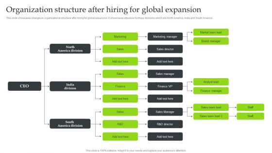 Expansion Strategic Plan Organization Structure After Hiring For Global Expansion Portrait PDF Expansion Strategic Plan Organization Structure After Hiring For Global Expansion Portrait PDF