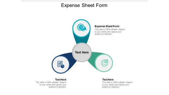 Expense Sheet Form Ppt PowerPoint Presentation Portfolio Cpb