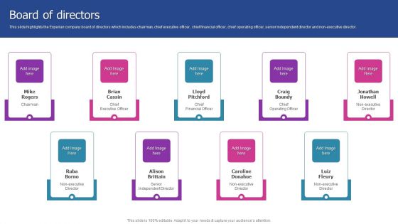 Experian Company Outline Board Of Directors Download PDF Experian Company Outline Board Of Directors Download PDF