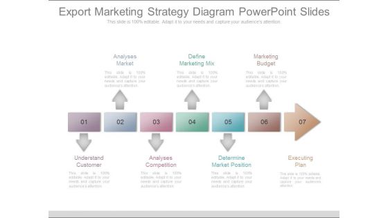 Export Marketing Strategy Diagram Powerpoint Slides