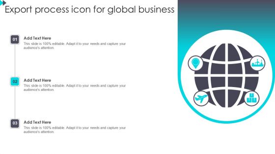 Export Process Icon For Global Business Elements PDF Export Process Icon For Global Business Elements PDF