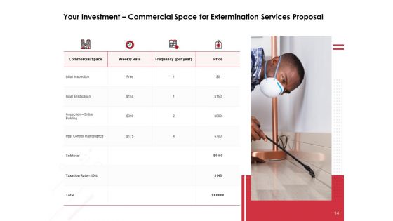 Extermination Services Proposal Ppt PowerPoint Presentation Complete Deck With Slides