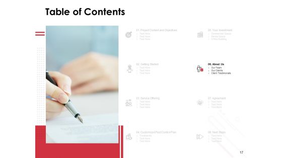 Extermination Services Proposal Ppt PowerPoint Presentation Complete Deck With Slides