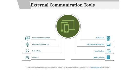 External Communication Tools Ppt PowerPoint Presentation Pictures Guidelines