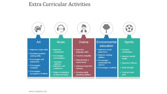 Extra Curricular Activities Template 1 Ppt PowerPoint Presentation Designs Download