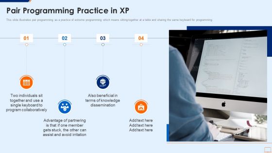 Extreme Programming Methodology IT Pair Programming Practice In XP Brochure PDF Extreme Programming Methodology IT Pair Programming Practice In XP Brochure PDF