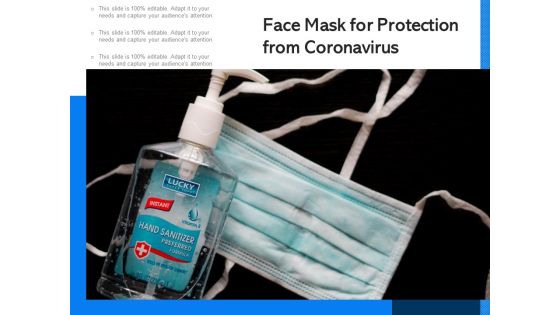 Face Mask For Protection From Coronavirus Ppt PowerPoint Presentation Gallery Visual Aids PDF