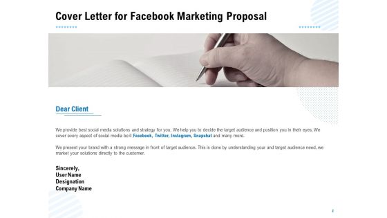 Facebook Ad Management Proposal Ppt PowerPoint Presentation Complete Deck With Slides